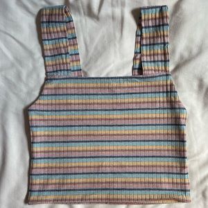 Colorful American Eagle Crop Top